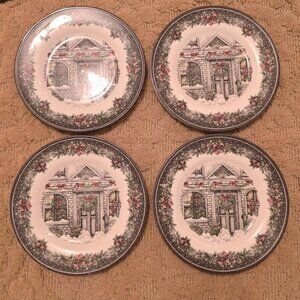 SET of 4 Royal Stafford Christmas Salad Plates